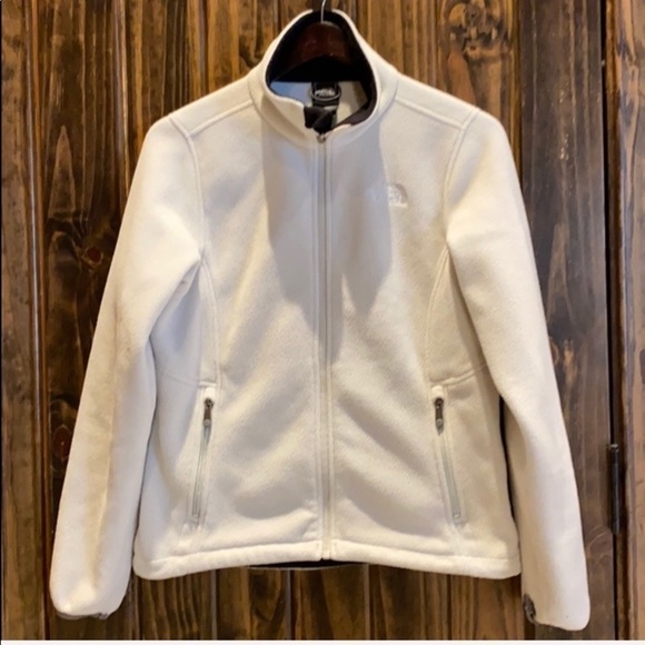- 𝅺North Face Fleece Off White full zip Jacket Gorpcore SZ SP - Picture 7 of 8